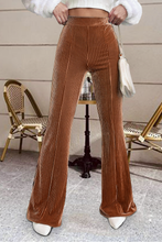 Load image into Gallery viewer, High Waist Flare Corduroy Pants