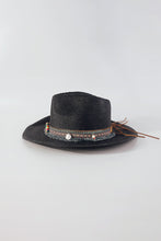 Load image into Gallery viewer, Coastal Cowgirl Beaded Tassel Cowboy Sun Hat