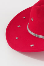 Load image into Gallery viewer, Silver Star Statement Rhinestone Cowboy Hat