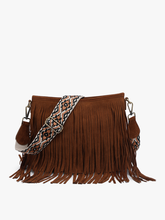 Load image into Gallery viewer, Sadie Suede Fringe Crossbody