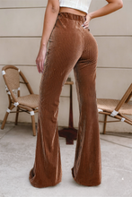 Load image into Gallery viewer, High Waist Flare Corduroy Pants