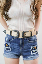 Load image into Gallery viewer, Double Western Buckle Belt