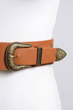 Load image into Gallery viewer, Double Western Buckle Belt