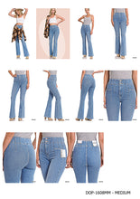 Load image into Gallery viewer, Pintuck Detailed Waist Flare Denim Pants