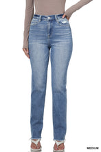 Load image into Gallery viewer, Super High Rise Raw Edge Cuffed Denim