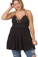 Load image into Gallery viewer, Crochet Lace Ruffle Cami Dress