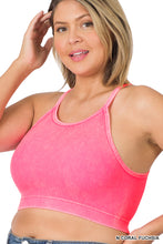 Load image into Gallery viewer, Washed Ribbed Seamless Cropped Cami Top