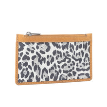 Load image into Gallery viewer, Savannah Chic Leather Credit Card Holder in Leopard Print