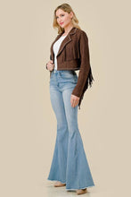 Load image into Gallery viewer, CHOCOLATE FRINGE STUD JACKET