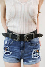 Load image into Gallery viewer, Double Western Buckle Belt