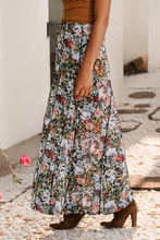 Load image into Gallery viewer, Floral Print Loose Fit High Waist Maxi Skirt