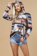 Load image into Gallery viewer, HEATHER AZTEC ULTRA SOFT HOODIE