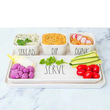 Load image into Gallery viewer, Rae Dunn 5-piece Stoneware Serve Set