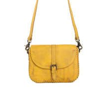 Load image into Gallery viewer, Summerset Vista Leather bag in Sunrise Yellow
