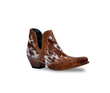 Load image into Gallery viewer, Frisco Falls Hair-on Hide & Hand-tooled Boots