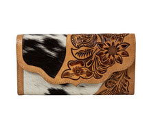 Load image into Gallery viewer, Blossoms in Bloom Hand-tooled Wallet