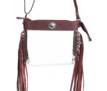 Load image into Gallery viewer, Azura Clear Bag in Chocolate