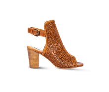Load image into Gallery viewer, Tan Monika Boot in Hand-tooled Leather