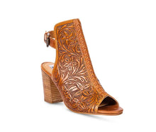Load image into Gallery viewer, Tan Monika Boot in Hand-tooled Leather