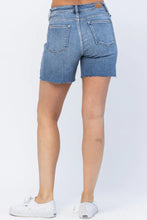 Load image into Gallery viewer, Judy Blue Embroidered Pocket High Waist Cut Off Shorts