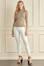 Load image into Gallery viewer, Bare Essential Seamless Mock Neck Long Sleeve Top