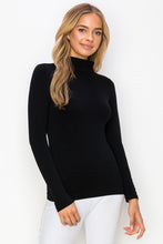 Load image into Gallery viewer, Bare Essential Seamless Mock Neck Long Sleeve Top