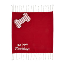 Load image into Gallery viewer, Happy Howlidays Dog Blanket and Toy Set