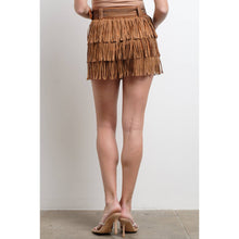 Load image into Gallery viewer, Rhinestone Suede Western Skort
