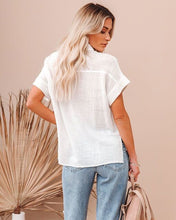 Load image into Gallery viewer, Short Sleeve Button Down top
