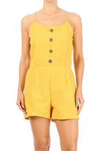 Load image into Gallery viewer, Mustard Striped Relax Romper
