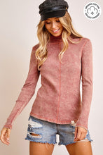 Load image into Gallery viewer, Organic Mineral Washed Turtle Neck
