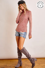 Load image into Gallery viewer, Organic Mineral Washed Turtle Neck
