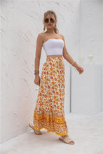 Load image into Gallery viewer, Floral Boarder Print Maxi Skirt
