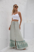 Load image into Gallery viewer, Floral Boarder Print Maxi Skirt
