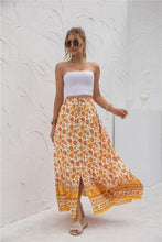 Load image into Gallery viewer, Floral Boarder Print Maxi Skirt
