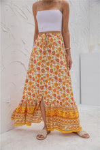 Load image into Gallery viewer, Floral Boarder Print Maxi Skirt
