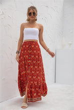 Load image into Gallery viewer, Floral Boarder Print Maxi Skirt
