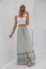 Load image into Gallery viewer, Floral Boarder Print Maxi Skirt
