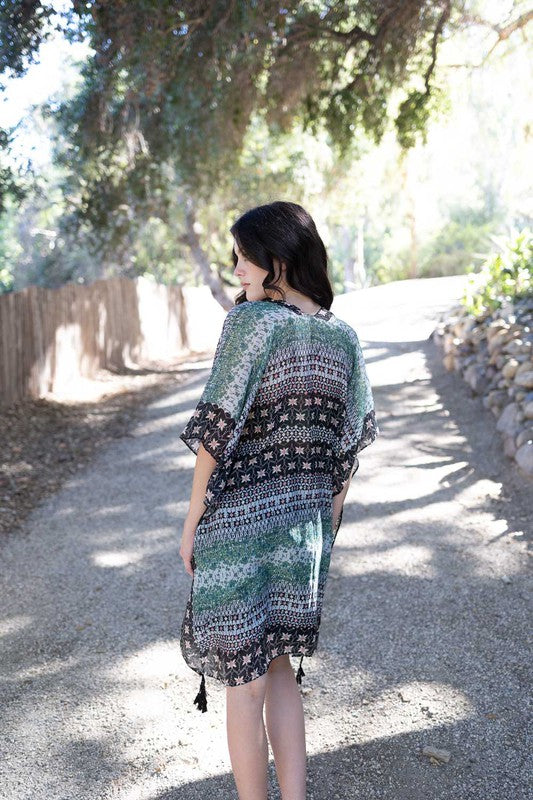 Boho Floral Combo Kimono