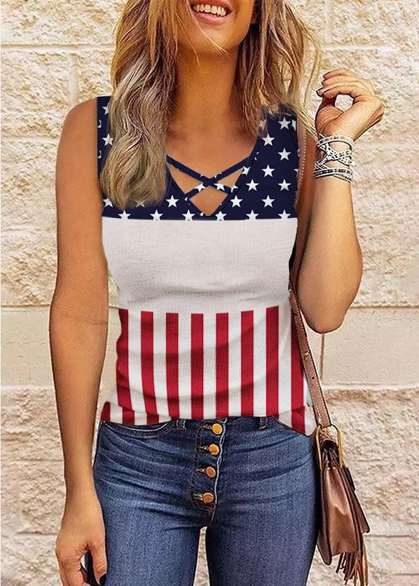 Americana Sleeveless Tank Top