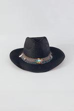 Load image into Gallery viewer, Coastal Cowgirl Beaded Tassel Cowboy Sun Hat
