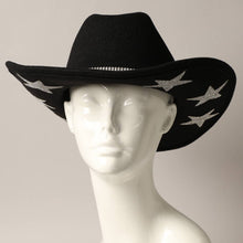 Load image into Gallery viewer, CC Star Rhinestone Trim Cowboy Hat
