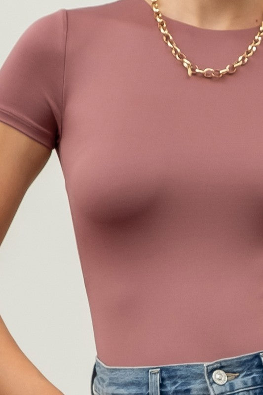 Olivia Round Neck Bodysuit
