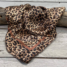 Load image into Gallery viewer, Brown Leopard Wild Rag/Scarf
