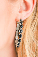 Load image into Gallery viewer, Gem Inlay Retro C-shape Earrings
