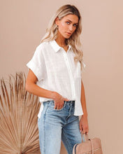 Load image into Gallery viewer, Short Sleeve Button Down top

