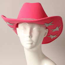 Load image into Gallery viewer, CC Star Rhinestone Trim Cowboy Hat
