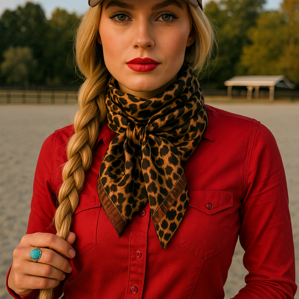 Brown Leopard Wild Rag/Scarf