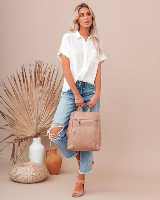 Short Sleeve Button Down top