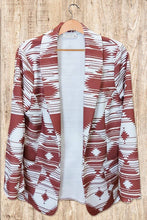 Load image into Gallery viewer, CARLY AZTEC PRINT BLAZER WITH POCKET

